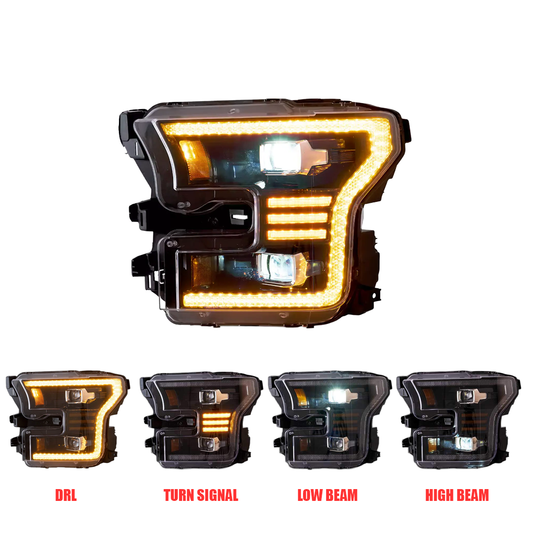 Pair 2015-2017 Ford F-150 / LED Headlights