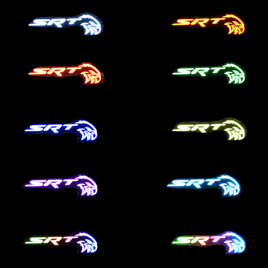2008-2023 SRT Trackhawk Emblem Logo / RGBW Flow Series LED Badge