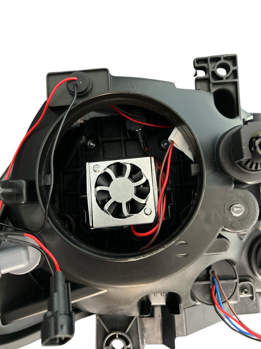 Pair 2011-2014 Dodge Charger HID / LED RGB Multicolor Headlights