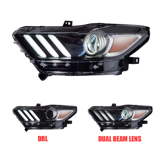 Pair 2015-2017 Ford Mustang / Headlights LED DRL