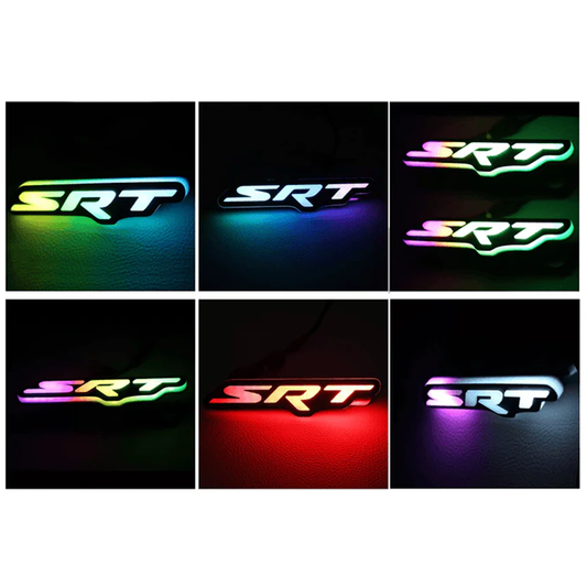 2008-2023 SRT Emblem Logo / RGBW Flow Series LED Badge