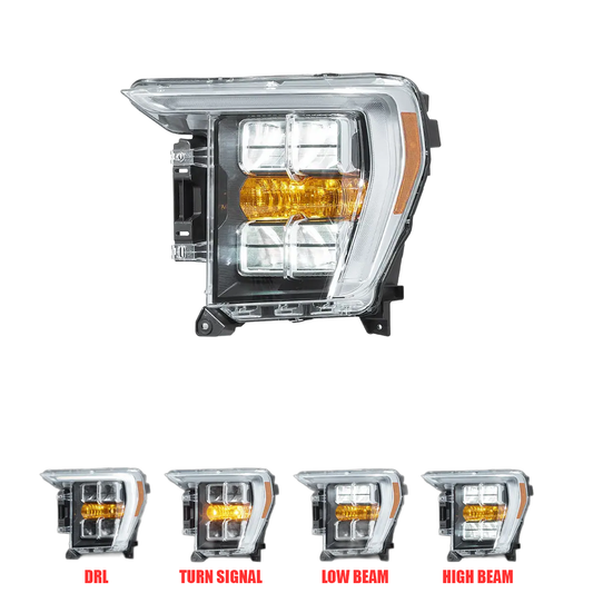 Pair 2021-2024 Ford F-150 / LED Headlights