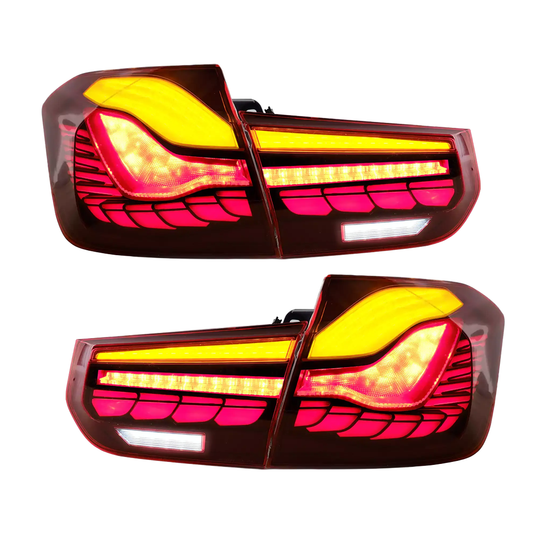2012-2019 BMW 3Series F30 F80 M3 / GTS Style LED Taillights with Sequential Turn Signals