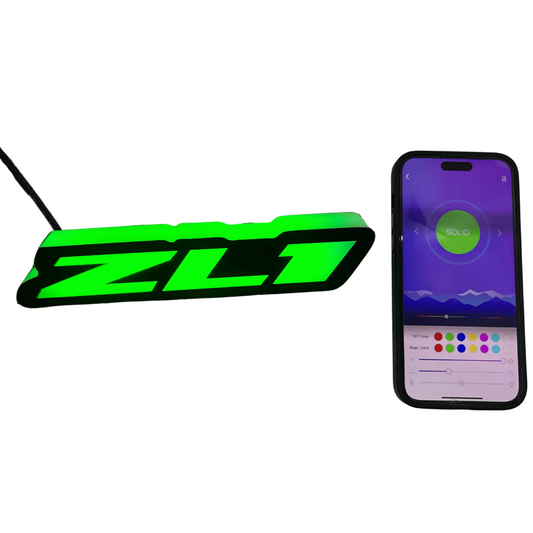 Chevy ZL1 Emblem Logo / RGBW Flow Series LED Badge