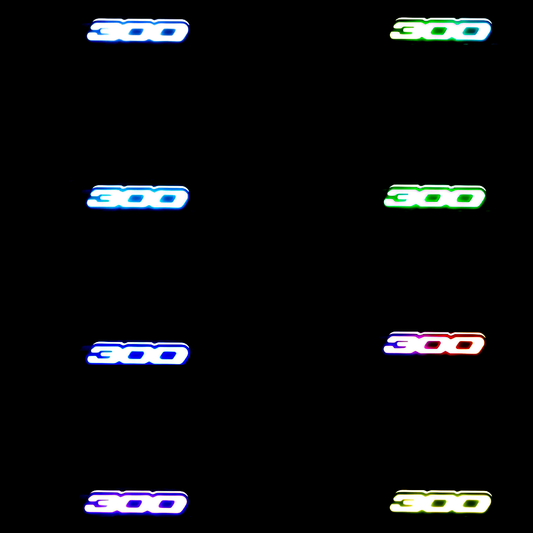 Chrysler 300 Emblem Logo / RGBW Flow Series LED Badge