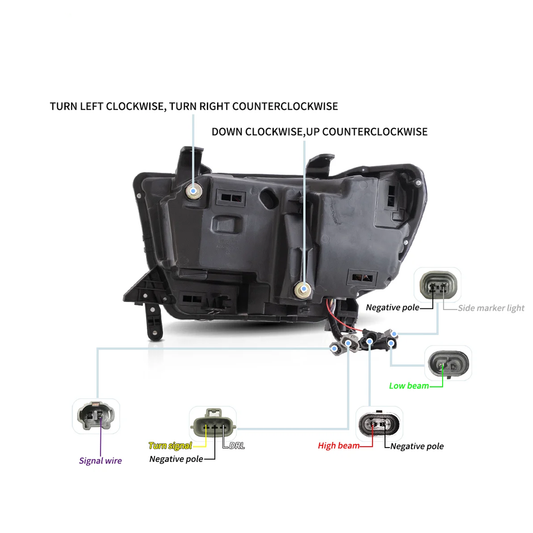Pair 2007-2013 Toyota Tundra & 2008-2022 Toyota Sequoia / LED Headlights