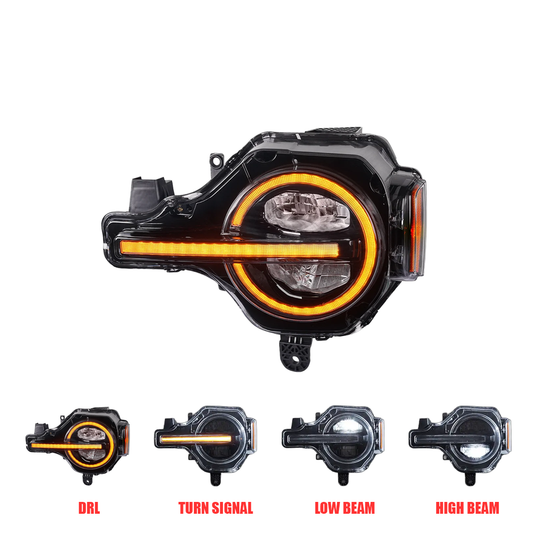 Pair 2021-2024 Ford Bronco / LED Headlights