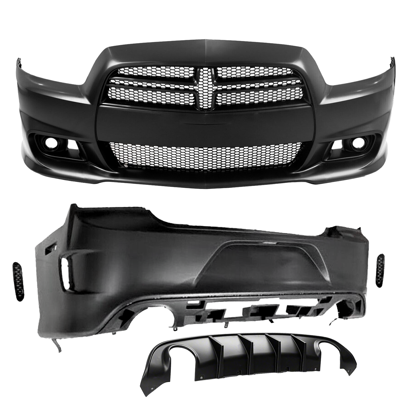 2011-2014 Dodge Charger SRT Style Front and Rear Bumper Body Kit