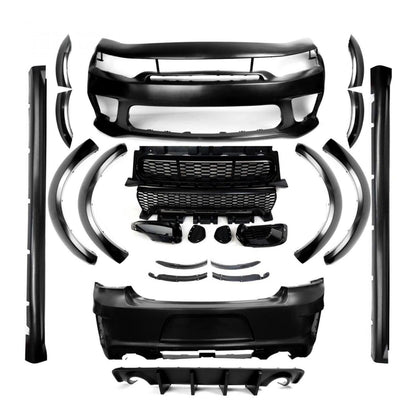 2015-2023 Dodge Charger Full Complete / SRT Hellcat Widebody Kit Front and Rear Bumper