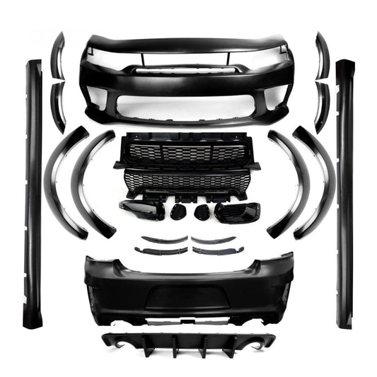 2015-2023 Dodge Charger Full Complete / SRT Hellcat Widebody Kit Front and Rear Bumper