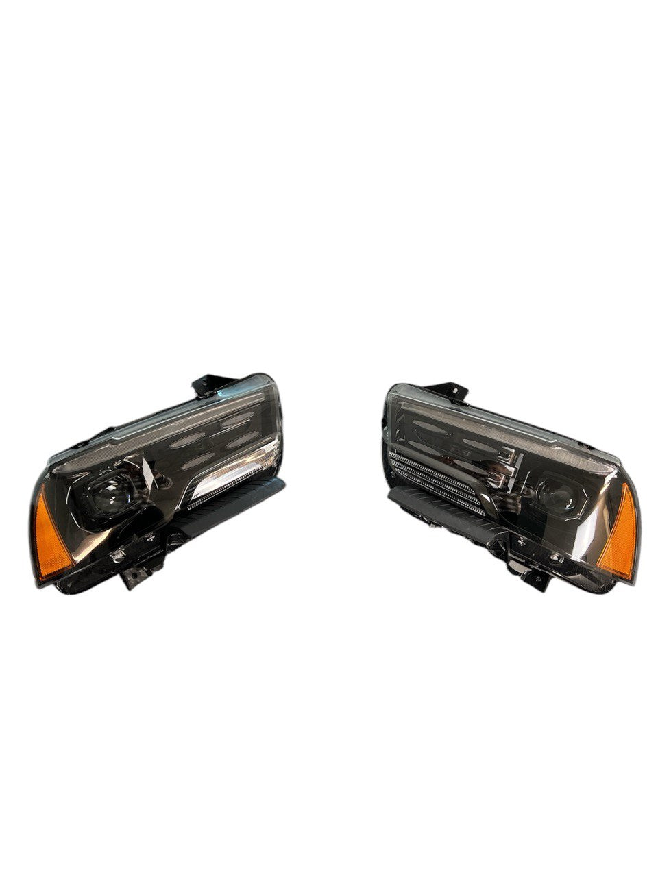 Pair 2011-2014 Dodge Charger HID / LED RGB Multicolor Headlights