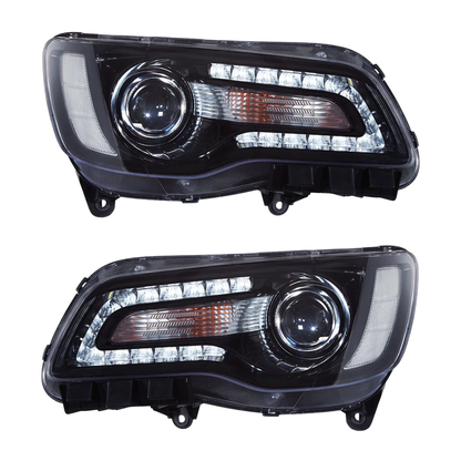 Fits 2011-2023 Chrysler 300 / Halogen Headlights with LED DRL