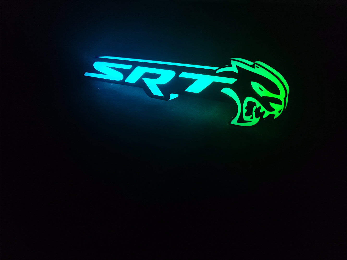 2008-2023 SRT Hellcat Emblem Logo / RGBW Flow Series LED Badge