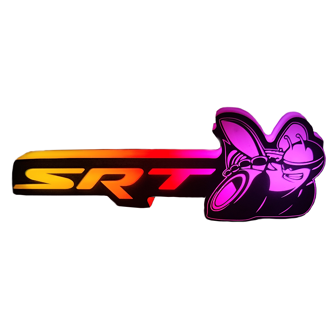 2008-2023 SRT Super Bee Emblem Logo / RGBW Flow Series LED Badge