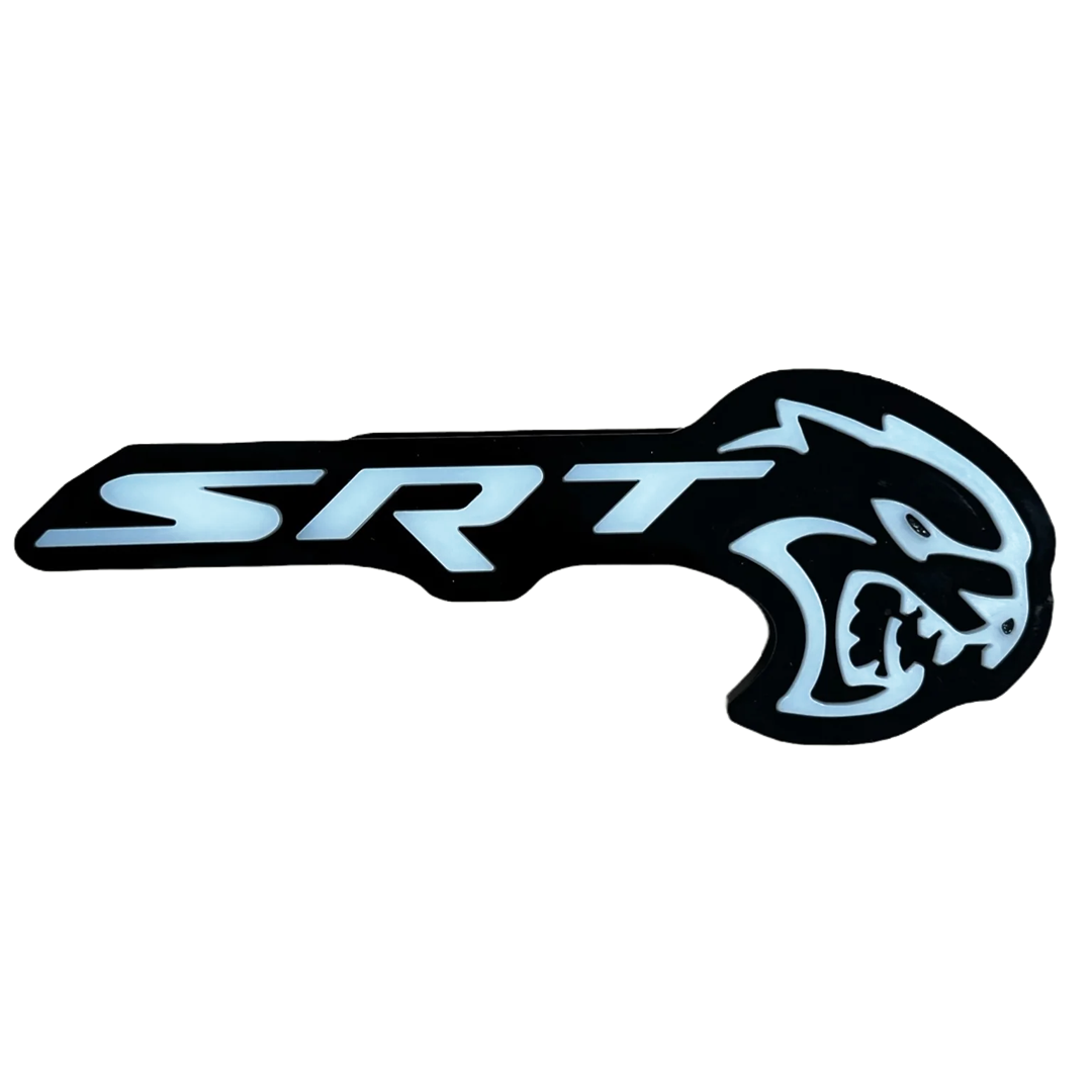 2008-2023 SRT Hellcat Emblem Logo / RGBW Flow Series LED Badge