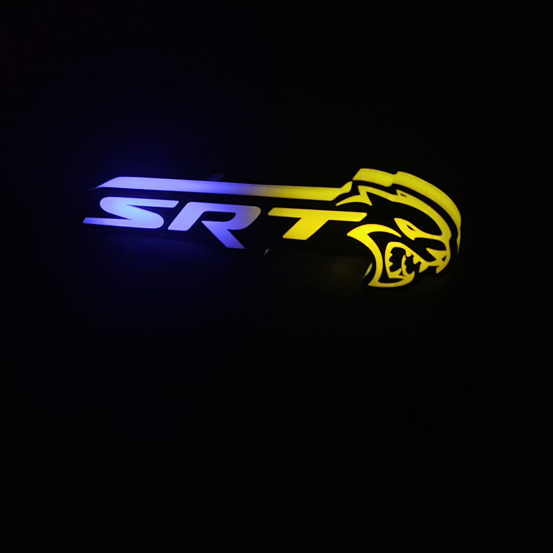 2008-2023 SRT Hellcat Emblem Logo / RGBW Flow Series LED Badge
