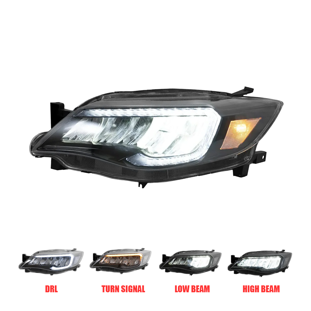 Pair 2008-2014 Subaru Impreza WRX / LED Headlights