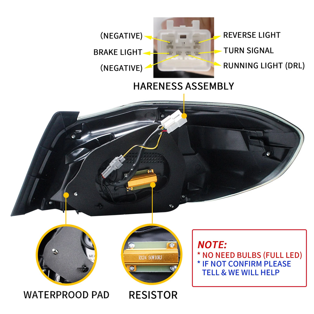 2015-2021 Subaru WRX / LED Taillights with Sequential Turn Signals