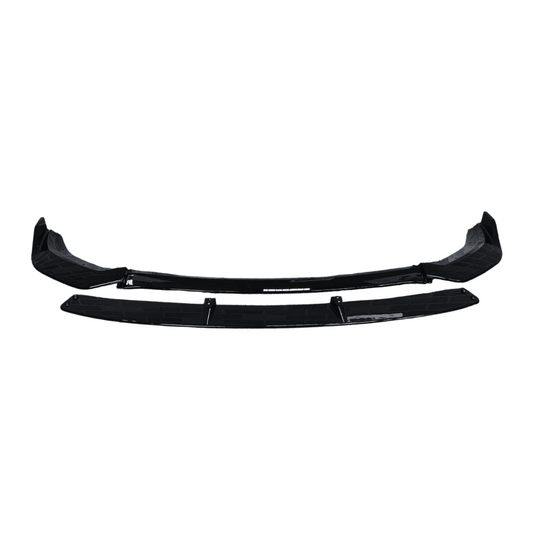 2015-2023 Dodge Charger / Rock Style Front Lip Gloss Black For Widebody
