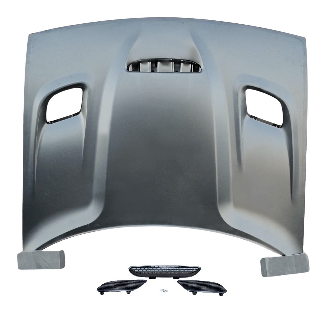 2008 - 2023 Dodge Challenger / Hellcat Style Aluminum Hood /Air Intake Vent