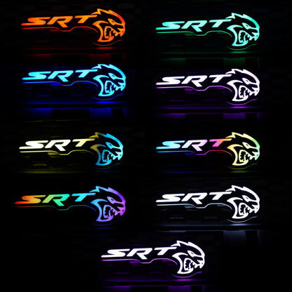 2008-2023 SRT Hellcat Emblem Logo / RGBW Flow Series LED Badge