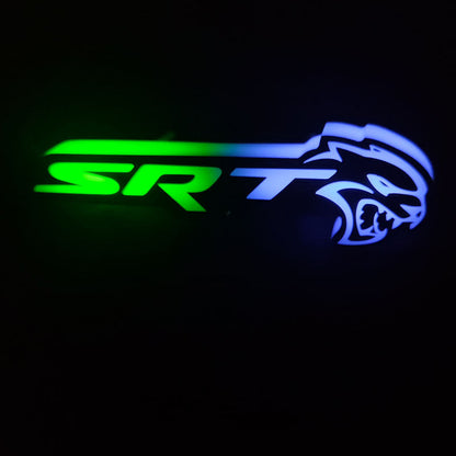 2008-2023 SRT Hellcat Emblem Logo / RGBW Flow Series LED Badge