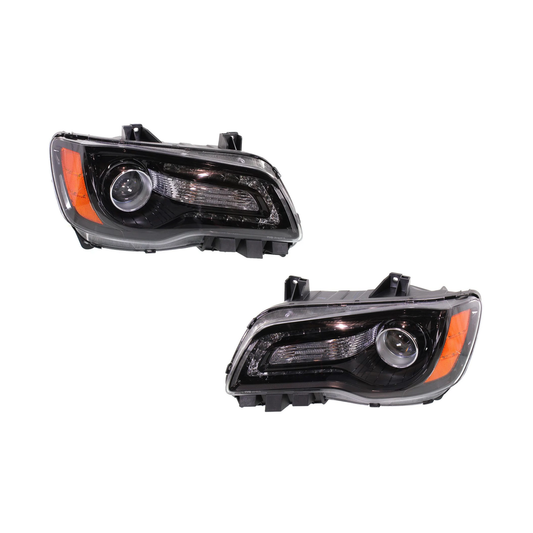 Fits 2011-2023 Chrysler 300 / Halogen Headlights with LED DRL