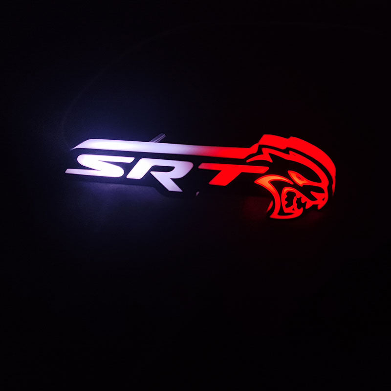 2008-2023 SRT Hellcat Emblem Logo / RGBW Flow Series LED Badge