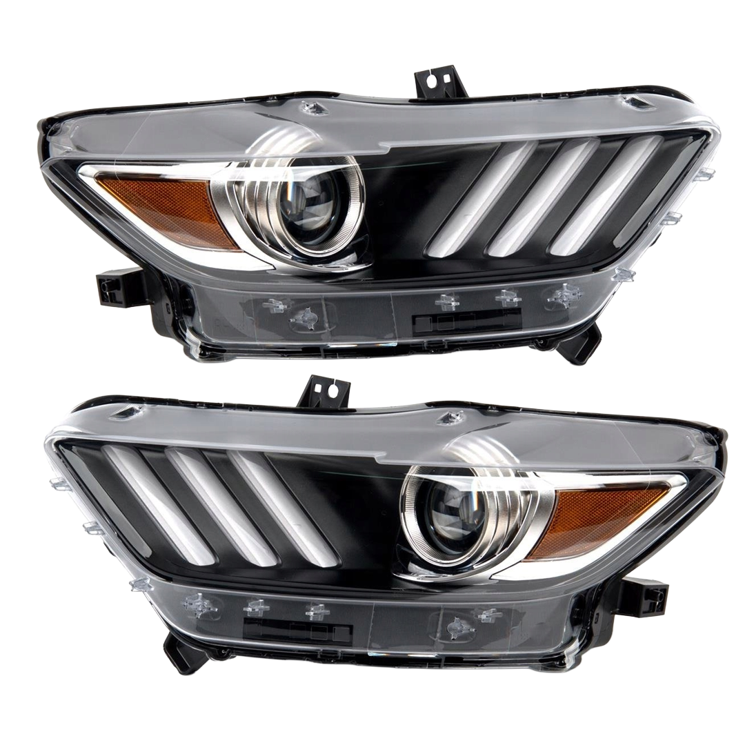 Pair 2015-2017 Ford Mustang / Headlights LED DRL