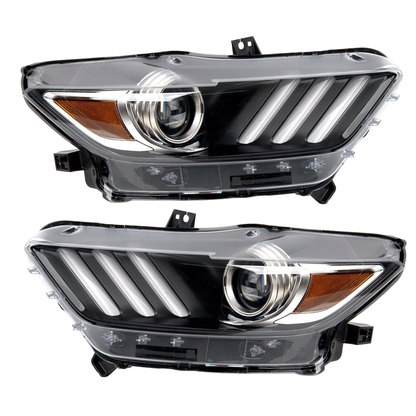 Pair 2015-2017 Ford Mustang / Headlights LED DRL