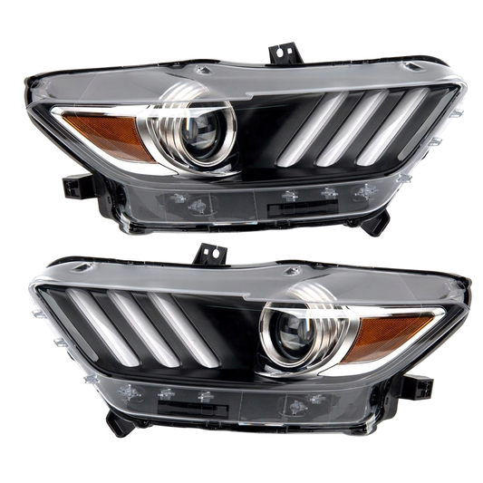 Pair 2015-2017 Ford Mustang / Headlights LED DRL