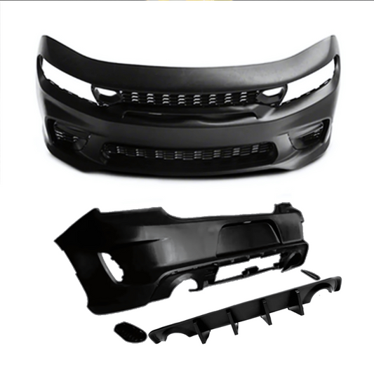 2015-2023 Dodge Charger 21+SRT Style Front and Rear Bumper Body Kit